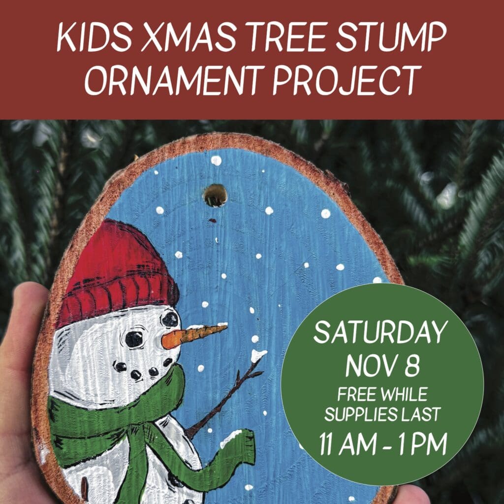 KidsXmasTreeStumpOrna